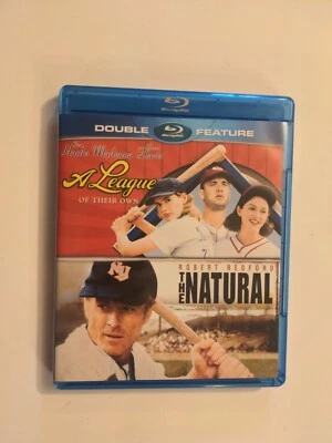 Double Feature: A League Of Their Own, The Natural (Blu-ray, 2014) Madonna, Fren - Image 1 of 3