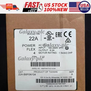 New AB 22A-B8P0N104 PowerFlex 4 1.5 kW (2 Hp) AC Drive  US Free Tax - Picture 1 of 7
