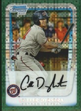 2011Bowman Chrome Prospects Green X-Fractors #BCP164 Cutter Dykstra