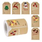 Christmas Tags Stickers,  Tags Stickers, 250Pcs/roll7784