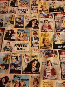 Fabric Laides Ad Patch 104 L X 44 W Multicolor - Picture 1 of 3