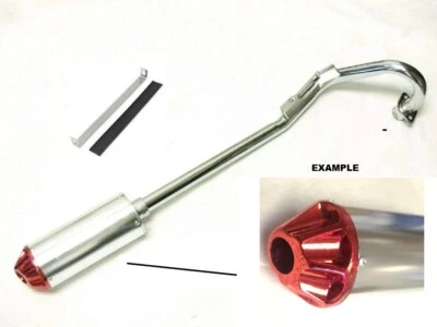 SILENCIADOR TUBO ESCAPE PUNTA ROJA MANCHADA PARA HONDA CRF50 XR50 SDG SSR 125CC Foto 1 de 4