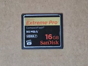 16GB Sandisk Extreme Pro 90MB/s UDMA7 CF Compactflash Memory Card - Picture 1 of 1