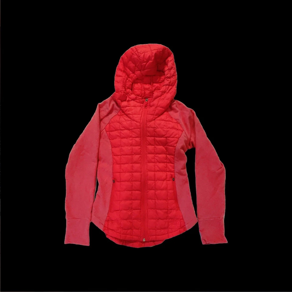 North Face  Quilted Jacket  Women's Small Thermoball Red - Image 1 of 4