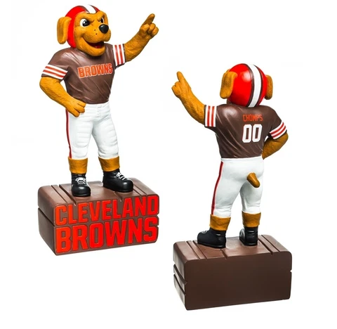 Cleveland Browns "CHOMPS" NFL Mascot Statue - New Without Box Cover