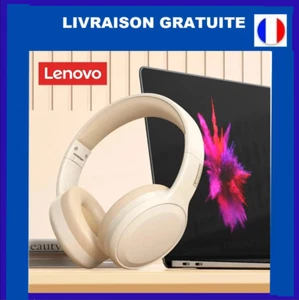 Casque Bluetooth 5.3 Lenovo TH30 sans fil – Micro, pliable, idéal sport et musiq - Imagen 1 de 13