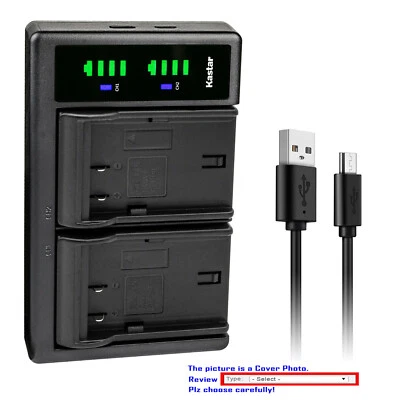 Cargador USB Kastar Batería LTD2 para Panasonic DMW-BLF19 BLF19E y Lumix DC-GH5 Foto 1 de 4