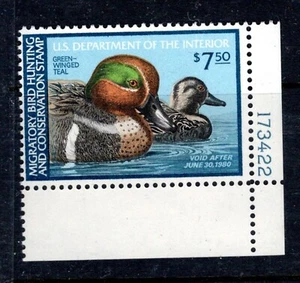1979 RW46 PN Duck Hunting $7.50 Green-winged Teal Original MNH - Picture 1 of 1
