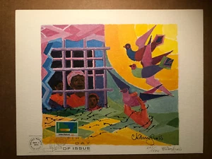 CHAIM GROSS - (UNITED NATIONS) WFUNA ART GRAPHIC - 1973 - „NAMIBIA“ - Bild 1 von 4