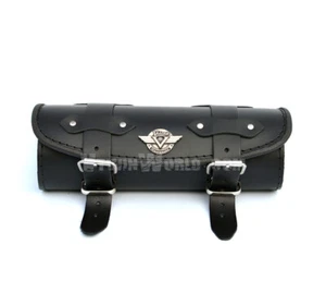 KEV) Kawasaki VN800 VN900 VN1500 VN1600 VN2000 schwarz Ledertasche Werkzeug Rolltasche - Bild 1 von 5