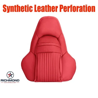 2000 - 2004 雪佛兰 Corvette C5 - 司机侧倾斜靠背皮革座椅套红色香水 — 第 1/4 张图片