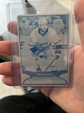 2021-22 Upper Deck Parkhurst Printing Plate Cyan 1/1 Brett Pesce #26