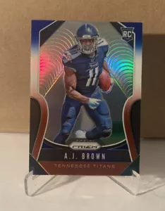 2019 Prizm AJ Brown Red White Blue Prizm Rookie RC #344 Titans - Picture 1 of 2