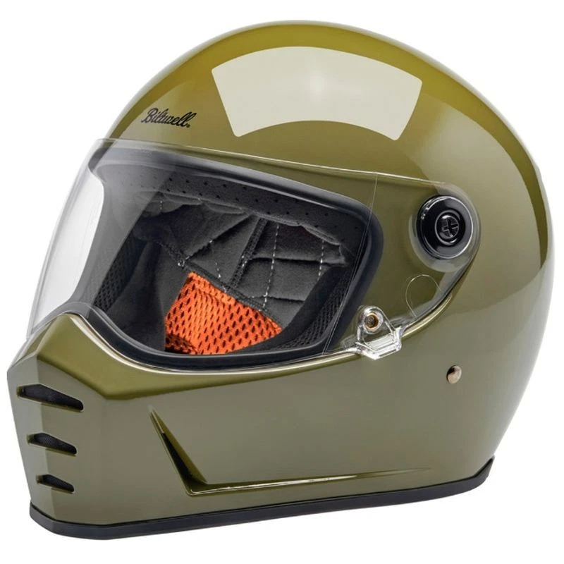 Casco de motocicleta de calle Biltwell Lane Splitter cara completa - Elige tamaño y color Foto 1 de 4