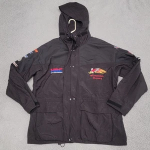 Vintage Honda Racing Jacket Mens XL Rider Woody Woodpecker Snowmobile Motorcycle - Picture 1 of 19