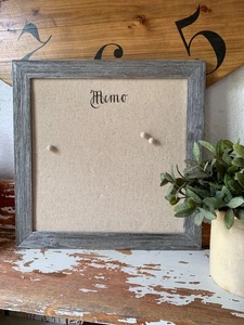 Vintage Cork Memo Board Farmhouse distressed Shabby Chic French Cottage - Picture 1 of 4