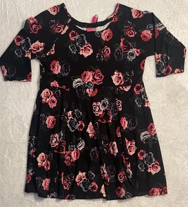 Torrid Neu mit Etikett Betsey Johnson schwarz Blumen Ponte Mini Skater Kleid Plus Größe 3X 22-24 - Bild 1 von 7