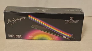 NEW Royale 1.25” Ceramic Plate Cool Tip Hair Straightener Rainbow Edition - Picture 1 of 6
