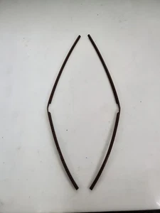 NOS 71-76 Ford Pinto protectores de borde de puerta Woodgrain D2FZ-7320910-A - Imagen 1 de 4