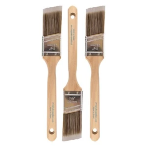 3-Pack - 1.5" Angle Brushes for All Latex and Oil Paints & Stains - Picture 1 of 7