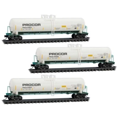 Micro-Trains N 98300234 Procor PROX 53' General Service Tank Car Freight Set - Image 1 of 4