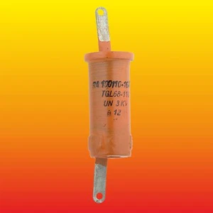 100 pF 3 kV LOT OF 2 DDR DRALORIC VISHAY TYPE RF POWER CERAMIC CAPACITORS - Picture 1 of 1