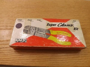 Old Vintage Electrical Wire Stripper Crimper Cutter Kit Hand Tool "Super Cha-mp" - Picture 1 of 9