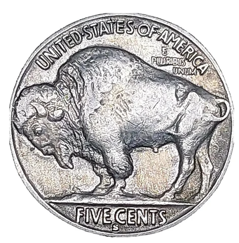 1935-S San Francisco Buffalo Nickel 5 Cents-Better Date ~ AU Cover