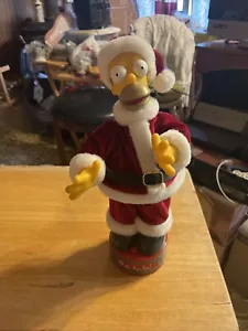 2005 Animated Musical HOMER SIMPSON SANTA D'oh, ho ho! Talks Sings Dances Works - Picture 1 of 2