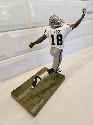 Raro McFarlane NFL Fútbol Randy Moss Raiders Foto 1 de 4