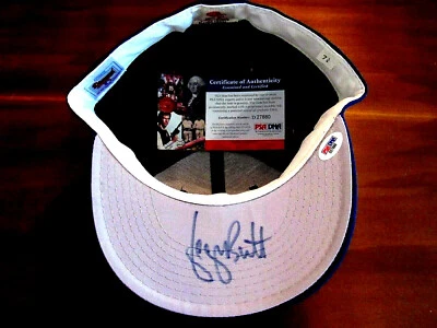 GEORGE BRETT MVP KC ROYALS HOF SIGNED AUTO VINTAGE NEW ERA PRO CAP HAT JSA  - Image 1 of 3