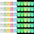 2X(60 Pcs Cute Small  Figures Glow in the Dark  Resin Animals  X4T7)4741