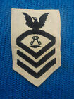 USN,  White Rating Badge, Steward (S) Chief Petty Officer