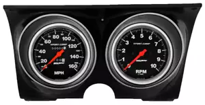 67 68 Camaro / Firebird Billet Aluminum Gauge Adapter Panels Instrument Cluster - Picture 1 of 3
