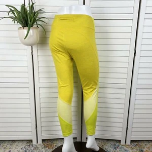 Outdoor Voices Techsweat 7/8 Zoom Leggings Athletic Yellow Colorblock Size XL - Picture 1 of 6