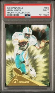 1994 Pinnacle Trophy Collection #166 Mark Higgs PSA 9 como nuevo Miami Dolphins - Imagen 1 de 2