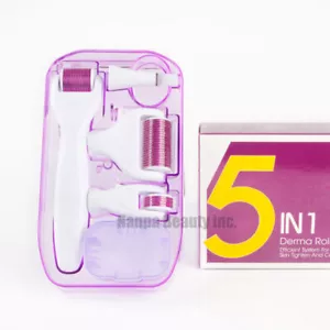 5in1 Micro Nee-d-le Derma Roller Set Kit Anti-Aging Acne Wrinkle Facial Recovery - Picture 1 of 7