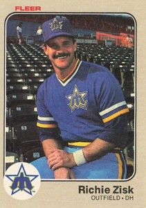 1983 Fleer #489 Richie Zisk Seattle Mariners