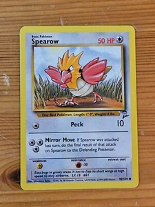 Pokémon TCG Spearow Base Set 2 Unlimited 92/130 LP WOTC. - Picture 1 of 2