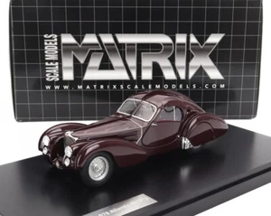 MX40205-112 BUGATTI T57S Atlantic #57473 Marron - 1937 au 1/43 de Matrix - Foto 1 di 2