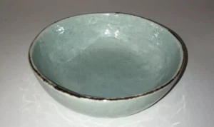 6" LAURIE  GATES  Glazed Stoneware Cereal Bowl Dish BLUE - Picture 1 of 6