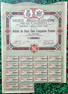 Algérie & Royaume Uni - Alger 4 Bld de la République - Déco Ste Maritime de 1920 - Bild 1 von 1