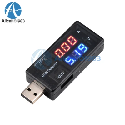 Doctor Current Voltage Charging USB Charger Detector Battery Ammeter Voltmeter - image 1 of 4