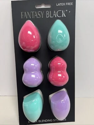 Esponjas de Maquillaje Belleza Licuadoras Líquido y Polvo Multicolor Sin Látex 6pk - Imagen 1 de 4