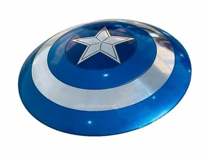 Blau Captain America Schild Requisite Handarbeit Replik Avenger Shield Metallschild - Bild 1 von 5