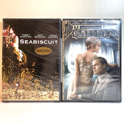 SEABISCUIT / THE GREAT GATSBY (DVD) Tobey Maguire - Biography Drama Romance NEW - Image 1 of 4