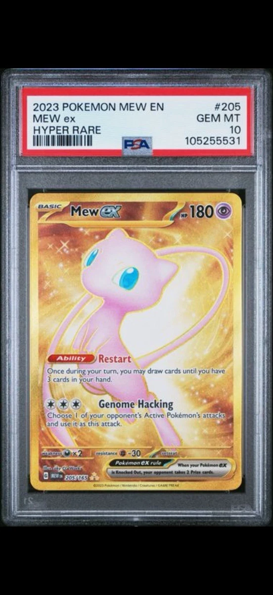 Mew Pokémon TCG Professional Sports Authenticator (PSA) Grade 10