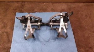 Vintage MKS Pedals, Toe Clips, And ALE Straps - Picture 1 of 13