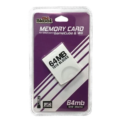 Old Skool 64MB Memory Card Compatible with Gamecube and Wii 1019 Blocks - Image 1 of 4