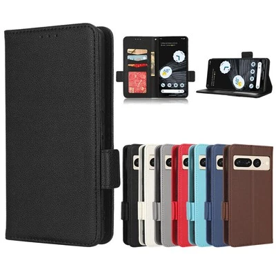 Dustproof Lychee Textured Leather Wallet Phone Case For Google Pixel 8 Pro 9 - Image 1 of 4
